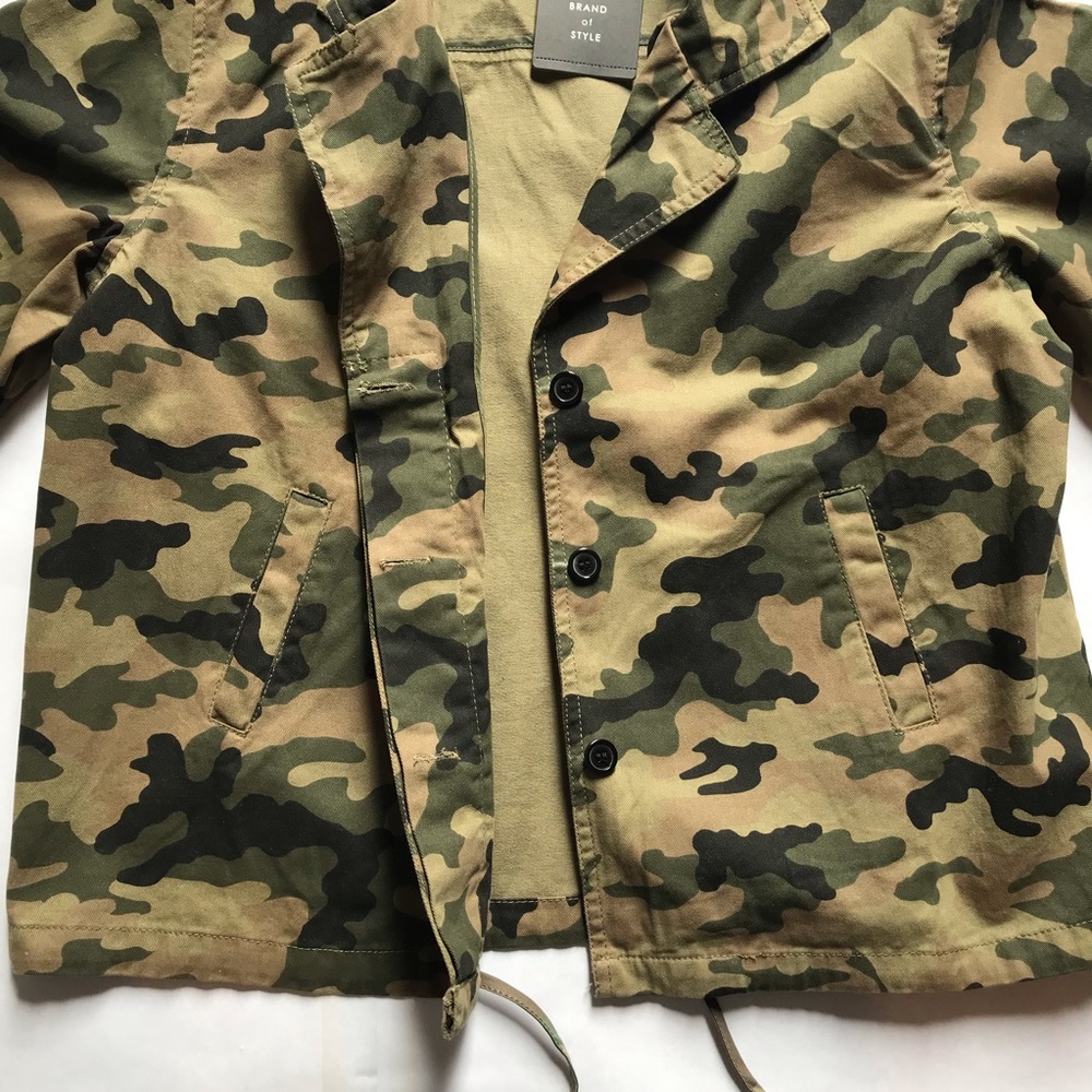Zac & Rachel Camo Jacket Small Army Green - Picture 9 of 13